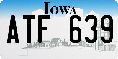 IA license plate ATF639