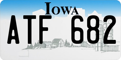 IA license plate ATF682