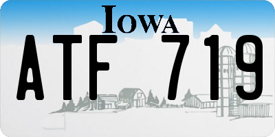 IA license plate ATF719