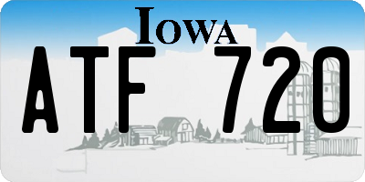 IA license plate ATF720