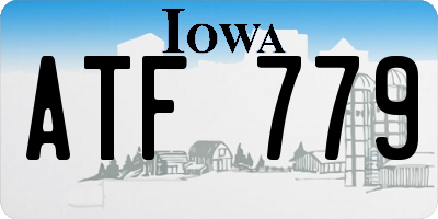 IA license plate ATF779
