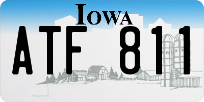 IA license plate ATF811