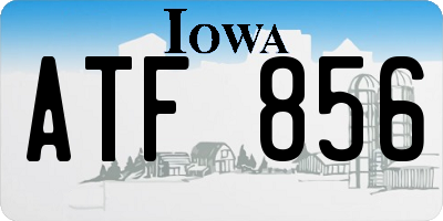 IA license plate ATF856