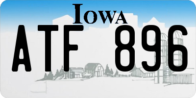 IA license plate ATF896