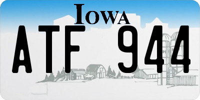 IA license plate ATF944