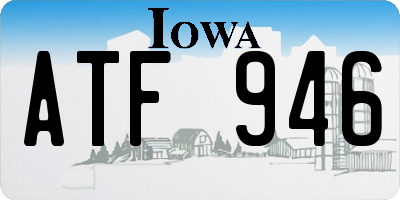 IA license plate ATF946