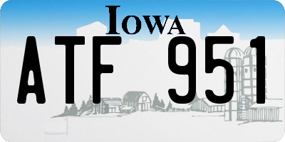 IA license plate ATF951