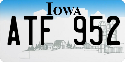 IA license plate ATF952