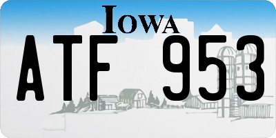 IA license plate ATF953