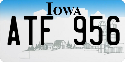 IA license plate ATF956