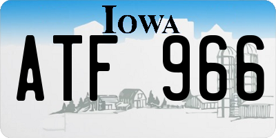 IA license plate ATF966