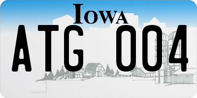 IA license plate ATG004