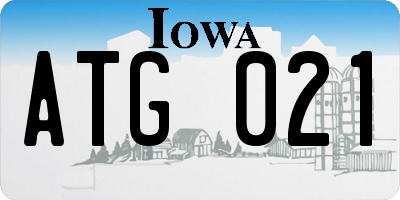 IA license plate ATG021