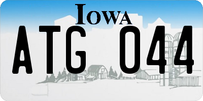 IA license plate ATG044