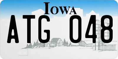 IA license plate ATG048