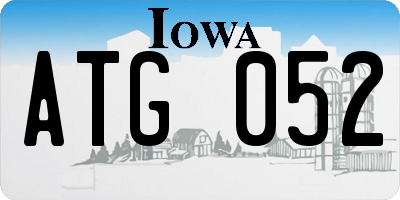 IA license plate ATG052
