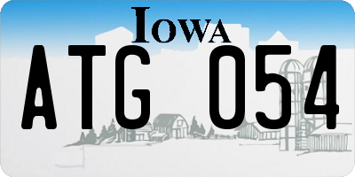 IA license plate ATG054