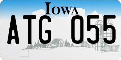 IA license plate ATG055