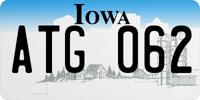 IA license plate ATG062