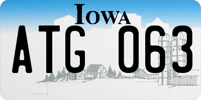 IA license plate ATG063
