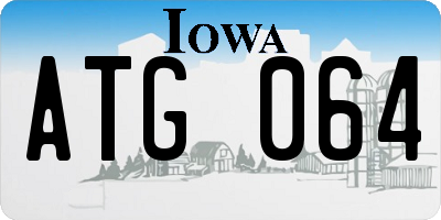 IA license plate ATG064
