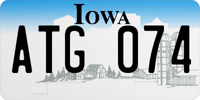 IA license plate ATG074
