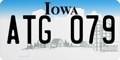 IA license plate ATG079