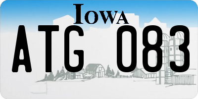 IA license plate ATG083