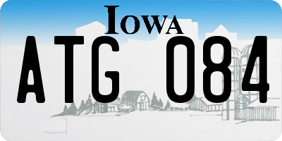 IA license plate ATG084