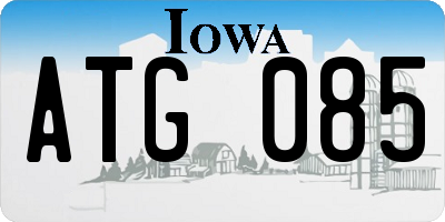 IA license plate ATG085