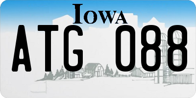 IA license plate ATG088
