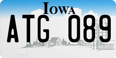 IA license plate ATG089