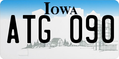 IA license plate ATG090