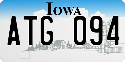 IA license plate ATG094