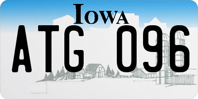 IA license plate ATG096