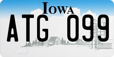 IA license plate ATG099