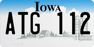 IA license plate ATG112