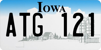 IA license plate ATG121