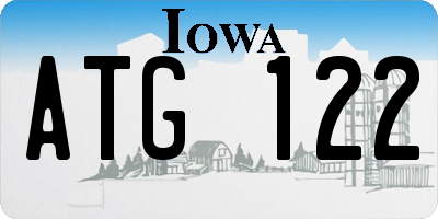 IA license plate ATG122