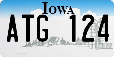 IA license plate ATG124