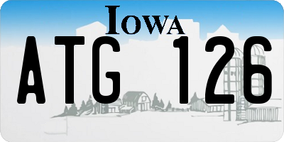 IA license plate ATG126