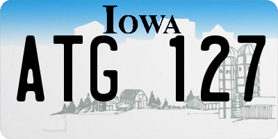 IA license plate ATG127