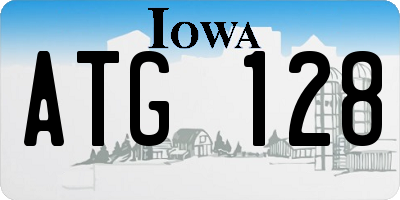 IA license plate ATG128