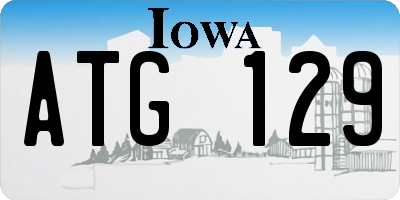 IA license plate ATG129