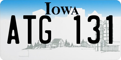 IA license plate ATG131
