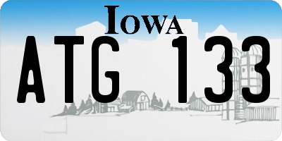 IA license plate ATG133
