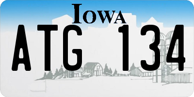 IA license plate ATG134