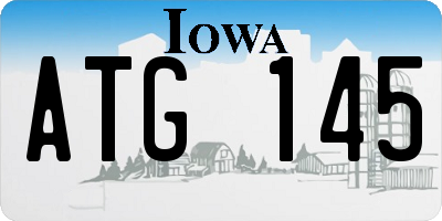 IA license plate ATG145