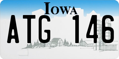 IA license plate ATG146