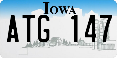 IA license plate ATG147